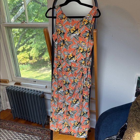 Patagonia Linen Tropical Print Dress - Picture 1 of 5